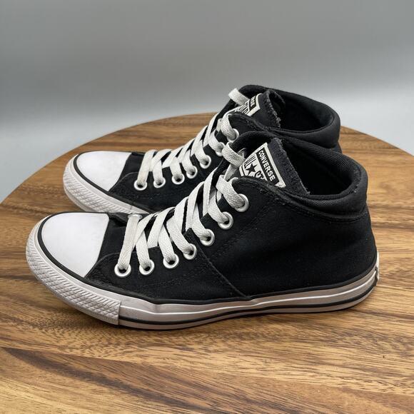 Converse Chuck Taylor All Star Shoes Womens Size 7 Black Canvas Mid Top 563512F - Picture 3 of 10